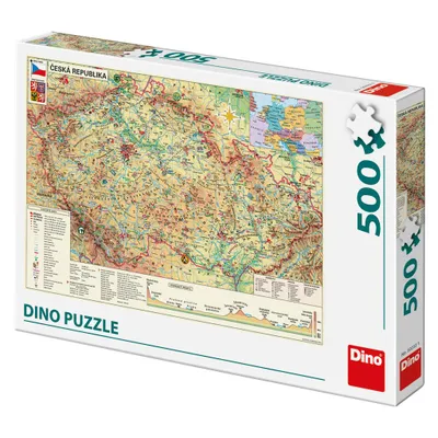 Obrázek produktu pro Dino Puzzle Mapa České republiky 500 dílků