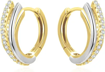 Productafbeelding van Zilveren oorbellen met zirkonia, model AGUC3344