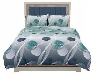 Produktbild von ZARATEX Baumwollsatin Bettwäsche 160x200 cm Türkis Silver