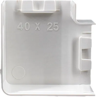 Produktbild von 10x yourDroid Kabelkanal L-Stück 40x25 weiss