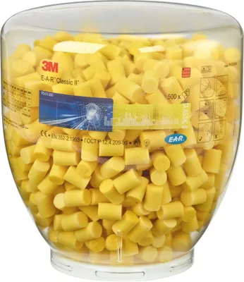 Image de 3M™ E-A-R™ Classic™ Bouchons d'oreille, sans cordelette, boîte de recharge, PB-01-001 | Paquet (1 paire)