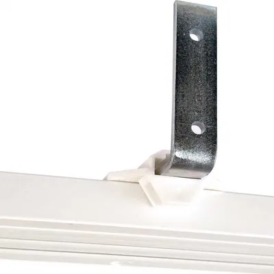 Produktbild von Wandträger für Vorhangschiene in Länge: 9,5cm, inkl. Montagematerial, Winkelträger zur Wandmontage von Gardinenschienen