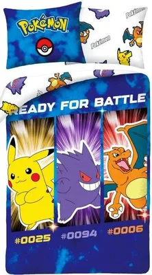 Immagine prodotto di Pokémon Bettbezug Ready for Battle 140 x 200 cm (70 x 90 cm)