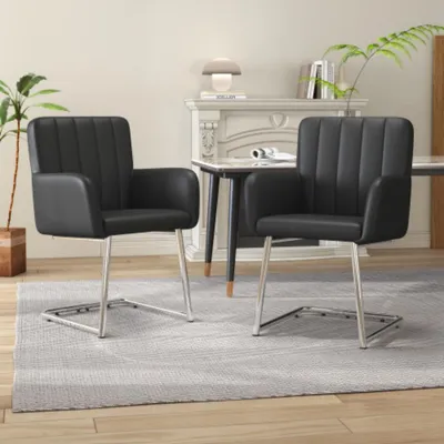 Produktbild von 2er Set Esszimmerstühle,Sessel mit Metallbeine,Lounge-Stuhl,Wohnzimmerstuhl
