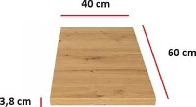 Produktbild von Küchen Arbeitsplatte 40 cm 38 mm Küchenzeile Küchenblock Eiche Artisan EKO STILO