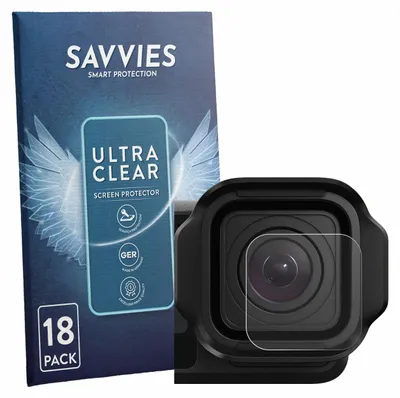 Produktbild von 18x Für GoPro Mission 1 Pro (Linse) Schutzfolie Savvies Displayschutz Display Schutz Folie Klar Transparent