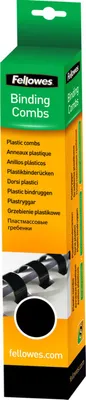 Immagine prodotto di Fellowes Plastikbinderücken 12mm schwarz   25PK