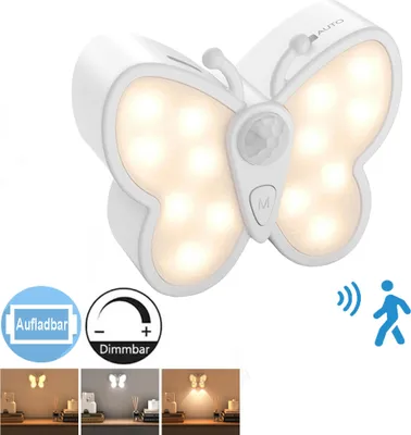 Image de Lampe de nuit avec détecteur de mouvement Rechargeable,Lampe d'armoire 3 modes gradable, Applique murale couloir escalier chambre salon chambre enfants garage