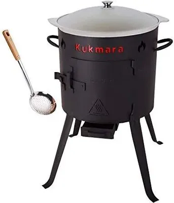 Produktbild von Set Utschak, 32 cm + 7 Liter Kasan Kazan aus ALU + Schaumlöffel