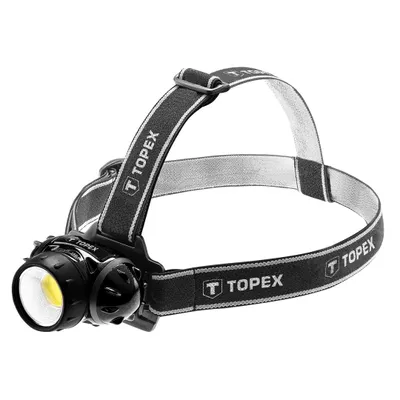 Image de Lampe frontale 3W LED COB, piles 3AAA