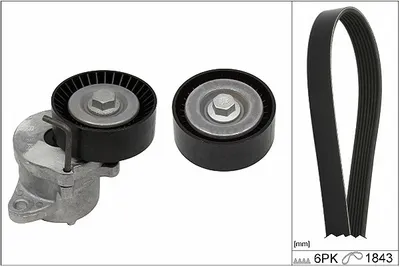 Produktbild von INA 529 0350 10 Keilrippenriemensatz für OPEL Astra J Sports Tourer (P10)