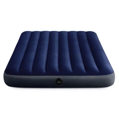 Produktbild von Intex Airbed - Doppelbett - 137 x 191 x 25 cm - Blau - Im Lieferumfang enthalten Spannbettuch - Pumpe en Reperaturset