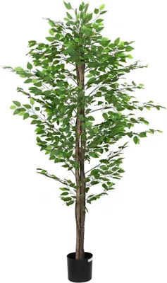 Image de Plante artificielle ficus 1260 feuilles 200 cm vert