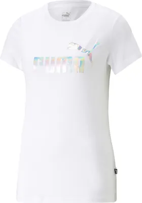Produktbild von Puma WIP ESS+ NOVA SHINE Tee in Puma White color size small
