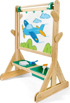 Produktbild von Hape Staffelei draußen - Holz Kunst Staffelei für Kinder