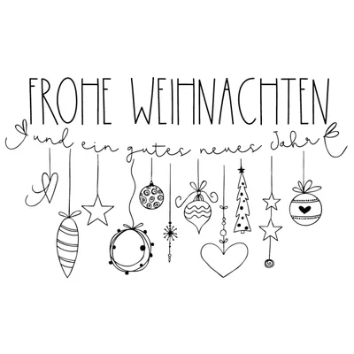 Zdjęcie produktu dla Rayher 29191000 Rayher Frohe Weihnachten Motivstempel Girlande 6,0 x 10,0 cm