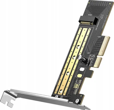 Produktbild von Ugreen PCIe 3.0 x4 M.2 NVMe SATA Erweiterungskarte (M, M+B Key) Adapter, 32Gbps Geschwindigkeit (CM302)