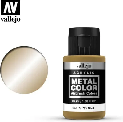 Produktbild von Vallejo 77.725, Gold, Acrylfarbe, Flüssigkeit, 32 ml, 1 Stück(e)
