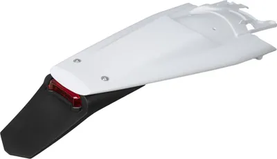 Imagen del producto de Guardabarros trasero UFO para Husqvarna TE 150 / 250 / 300 (modelo 2024), FE 250 / 350 / 450 / 501 (modelo 2024), color blanco (con luz LED)