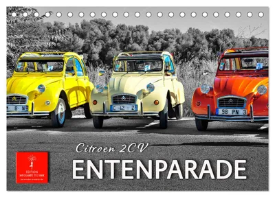 Produktbild von Citroën 2CV - Entenparade (Tischkalender 2027 DIN A5 quer), CALVENDO Monatskalender