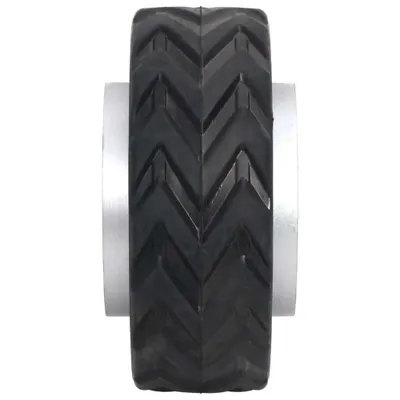 Image de vidaXL Roue de secours pour roue jockey de remorque Ø19,5x10 cm Aluminium et caoutchouc