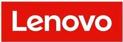 The Lenovo logo is displayed prominently on a red background.