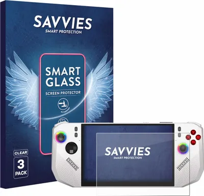 Produktbild von 3x Savvies Schutzglas Folie für MSI Claw A8 BZ2EM 9H Panzer Schutzfolie Glas Displayschutz klar transparent