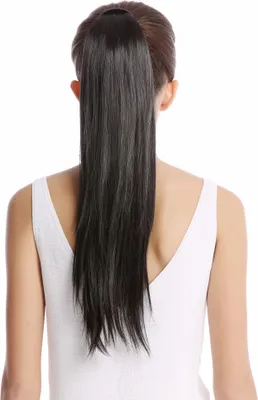 Produktbild von WIG ME UP Haarteil Zopf Steckkamm & Haarreif Braun Srosy-3