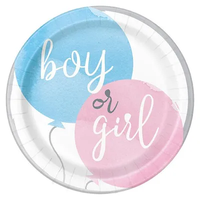 Produktbild von Baby Shower Boy or Girl 8 große Teller