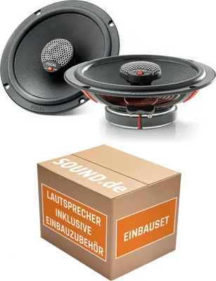 Produktbild von Lautsprecher Boxen Focal ICU165 | 16,5cm 2-Wege Koax Auto Einbauzubehör - Einbauset passend für VW Golf 5 - justSOUND