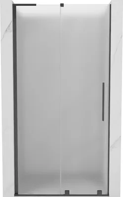 Produktbild von Mexen Velar L Schiebetür-Duschwand 90 cm, mattiert, gun gray gebürstet - 871-090-003-31-66