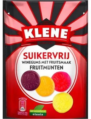 Productafbeelding van Klene Fruitmunten suikervrij (110 gr)