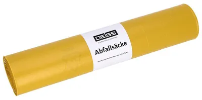 Produktbild von Deiss Müllsäcke gelb 120 Liter 700 x 1100 mm 25 Säcke