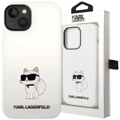 Produktbild von Karl Lagerfeld Klhcp14Msnchbch Iphone 14 Plus 6,7"" Hardcase Biały/Weiss Silikon Choupette