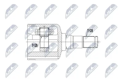 Produktbild von NTY Gelenksatz Antriebswelle Vorne Links für VOLVO V70 III (135) NPW-VV-079