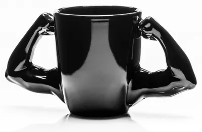 Produktbild von Strength Mug für den Sportler - Schwarz