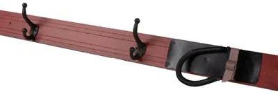 Produktbild von Clayre & Eef Wandgarderobe 4 Haken 172x8x12 cm Rot Holz