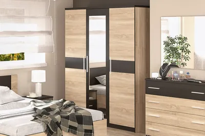 Obrázok produktu pre VALENTÍNA, šatníkova skriňa dub Sonoma / wenge
