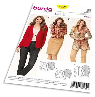 Obrázok produktu pre Strih Burda 6569 - Sako, krátke sako, dlhé sako, športové sako