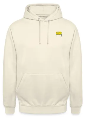 Produktbild von Spreadshirt SpongeBob Schwammkopf Stick Brustmotiv Uni Hoodie, L, Vanille-Milchshake