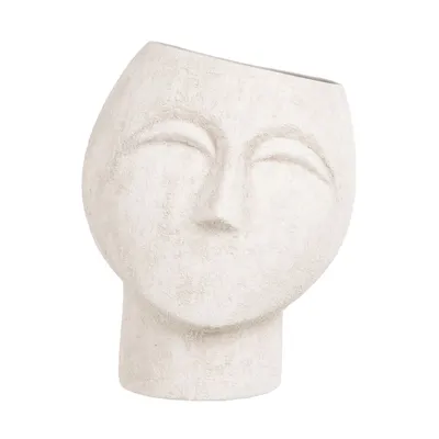 Produktbild von Blumentopf 26 x 26 x 28 cm aus Keramik Creme