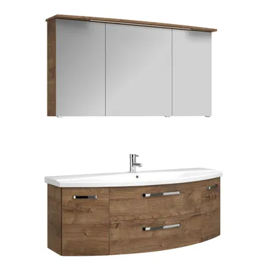 Produktbild von PELIPALSerie 4010 40101400269 Block bestehend aus:Keramik-Waschtisch, Unterschrank, Spiegelschrank mit Kranz / 144cm