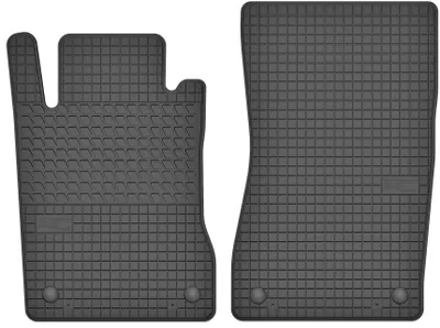 Image de Tapis avant en caoutchouc pour Mercedes-Benz Classe E W211 2002-2009 (berline/break) – 2 pièces, noirs, sur mesure