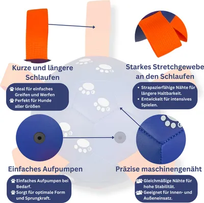 Produktbild von Hundeball mit Schlaufen