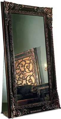 Produktbild von Casa Padrino Luxus Barock Standspiegel Schwarz 118 x H. 214 cm -  Italy