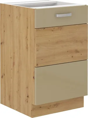 Obrázok produktu pre Dolná drezová skrinka ADARA - šírka 50 cm, cappucino / dub artisan