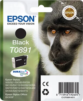 Zdjęcie produktu dla EPSON C13T08914011 Atrament EPSON do drukarki EPSON Stylus SX200, czarny