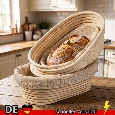 Produktbild von Brotkorb Rattan Handgefertigt Weidenkorb Natur Korb