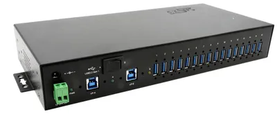 Zdjęcie produktu dla EXSYS EX-1526HMVS, USB 3.2 Gen 1 (3.1 Gen 1) Type-B, USB 3.2 Gen 1 (3.1 Gen 1) Type-A, 5000 Mbit/s, Czarny, Metal
