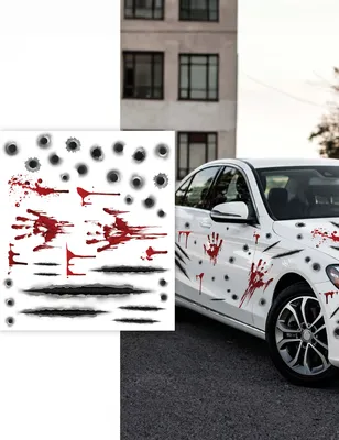 Produktbild von Autoaufkleber Dekoration Ornament Blutige Pfeilmarken Halloween